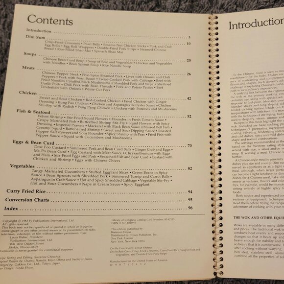 Vintage 80s Cookbook Lot Chinese Italian Work Cook Book Food Recipe Home Kitchen - Picture 13 of 13